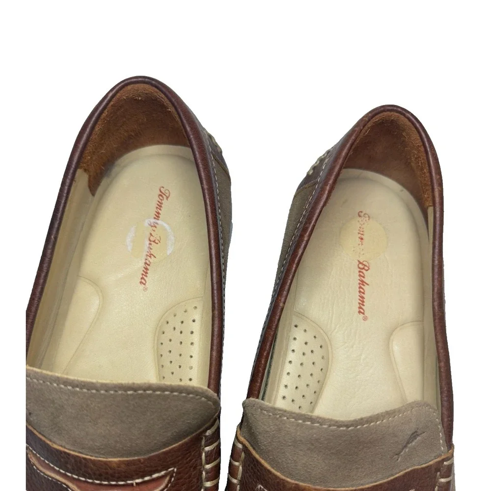 Tommy Bahama Men SlipOn Old Money Penny Loafer Driving Shoe Boat Classic Prep 11